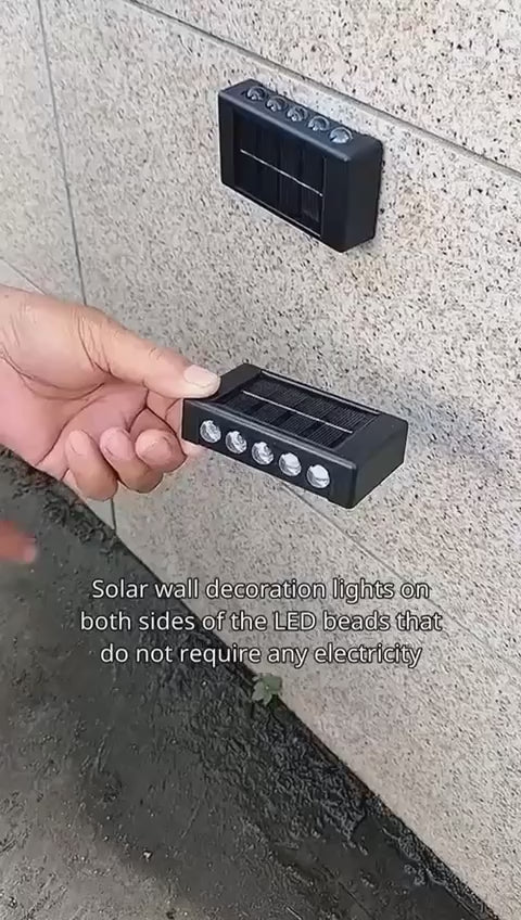 Solar Up Down LED Wall Lights